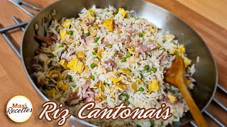 Riz Cantonais Recette Facile et Rapide [upl. by Zamir217]