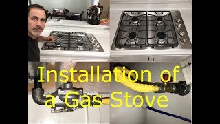 How to Install a Gas Stove and Remove an Electric Stove  James [upl. by Trutko264]