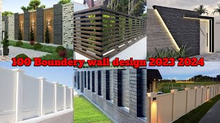 Modern Letest Boundary Wall Design 2023  Top Beautiful Outer Boundary Wall Design [upl. by Etnaid]