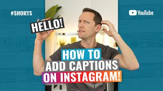 How to Add Captions on Instagram For your Videos shorts [upl. by Arec426]