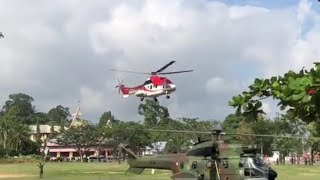 Detik detik Persiapan Kunjungan Presiden Jokowi Sekadau KalbarUji coba Helikopter Kepresidenan [upl. by Edmondo]