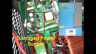 repairing solar Inverter amp charger 5500VA5500W Main Power Supply Damaged [upl. by Karlis]