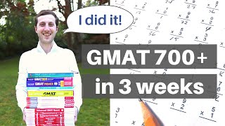 GMAT  How I scored above 700 on GMAT exam with 3 weeks of preparation GMAT 700 strategy [upl. by Eiramaneet345]