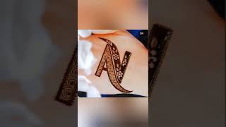 Alphabet mehndi designs shorts youtubeshorts newmehndidesign [upl. by Elleon713]