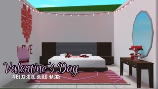 4 Simple Valentines Day Bloxburg Build Hacks  Welcome to Bloxburg [upl. by Eagle313]