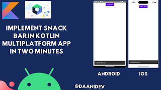 Show Snackbar Message in Kotlin Multiplatform App KMP in Just 2 Mins  Easy Tutorial [upl. by Rosalyn]