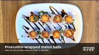 ProsciuttoWrapped Melon Recipe [upl. by Lowney487]