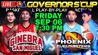 🔴LIVE BRGY GINEBRA vs PHOENIX Fuel Masters  PBA GOVERNORS CUP PlaybyPlay Reaction [upl. by Fortna]