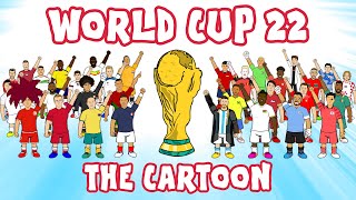 🏆WORLD CUP 22  The Whole Cartoon🏆 Messi amp Argentina win [upl. by Ynwat]