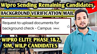 Wipro Sending Background Check Mail  Direct Onboarding Mail  Offer Letter JoiningOnboarding Date [upl. by Tigges]