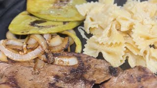 Carne asada con pasta blanca cremosa [upl. by Smoht]