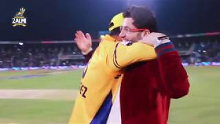 Winning Moments Peshawar Zalmi vs Karachi Kings HBLPSL3 [upl. by Adierf]