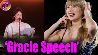 Taylor Swift sobbing while Gracie shares a heartfelt speech about Eras Tour Ending [upl. by Glinys]