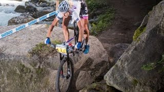 2014 UCI MTB World Cup  Meribel  XCO Women  Action Clip [upl. by Adnirual516]