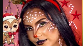 Makeup RENA DE NATAL 🦌🎄 [upl. by Aleafar]