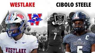 WESTLAKE BOUNCE BACK TOP 25 BATTLE Austin Westlake vs Cibolo Steele 2024 Texas High School Football [upl. by Terris]