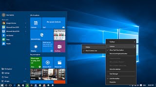 Resize the Taskbar Icons in Windows 10 [upl. by Nesiaj]