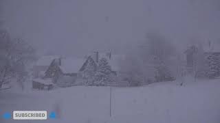 Bruitages dune Tempête de neigecrépitement cheminée apaisant pour dormir relaxant ASMR Français [upl. by Wier758]