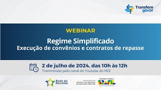 Webinar sobre Regime Simplificado [upl. by Ellehcer]