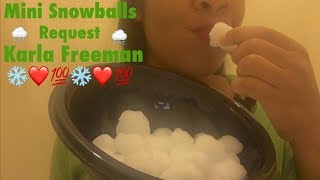 Mini Snowball Request ASMR ❄️❤️💯 [upl. by Ydurt]