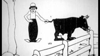 rare silent film  quotCharley on the Farmquot 1919  Charlie Chaplin cartoon [upl. by Yrtneg]