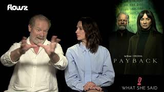 Peter Mullan amp Morven Christie on BritBoxs Payback  Anne Brodie Interview [upl. by Seaden190]