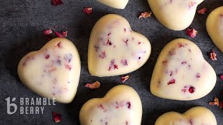 AnneMarie Makes Heart Lotion Bars  Great for Dry Skin  Bramble Berry [upl. by Nyllaf413]