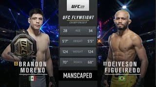 Brandon Moreno vs Deivson Figueiredo 3 UFC 270 Full fight [upl. by Lundell]