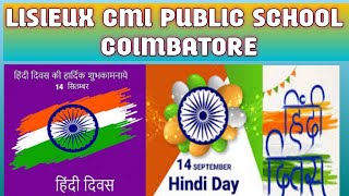 HINDI DAY CELEBRATION IN LISIEUX CMI PUBLIC SCHOOL hindi day celebration trending special vira [upl. by Hceicjow]