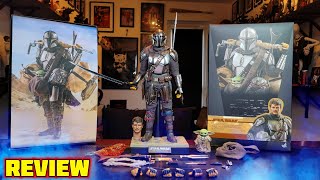 REVIEW HOT TOYS MANDALORIAN CHROME VERSION [upl. by Rickie299]