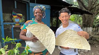 Así se hace el CASABE de yuca Garifuna en Honduras [upl. by Yedok]