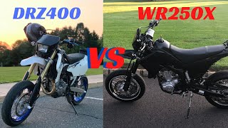 DRZ400SM VS WR250X MotoTalk EP 2 [upl. by Cele839]