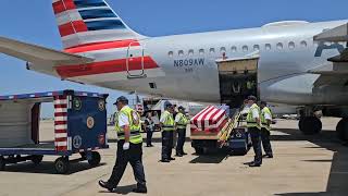 2Lt John E McLauchlen US ARMY repatriation 🇺🇸 DFW [upl. by Marciano]