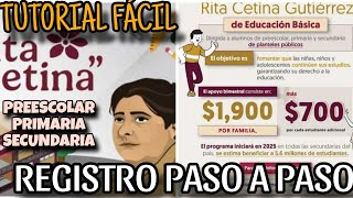 Como Registrarse en la Beca rita cetina Paso a Paso  beca rita cetina REGISTRO [upl. by Inaej751]