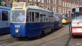 EMA 533  987 vertrekt als GVB Tramlijn 9 van Amsterdam Centraal [upl. by Ahsak]