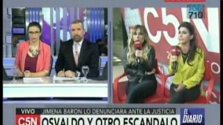 C5N  FARANDULA OSVALDO Y JIMENA BARON LA DENUNCIA [upl. by Ahsimaj]