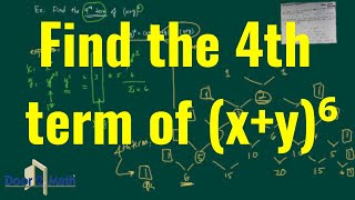 SHORTCUT TO BINOMIAL EXPANSION WITH PASCALS TRIANGLE  Algebra [upl. by Evan]