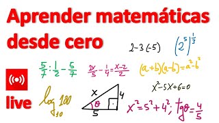 Cómo APRENDER MATEMÁTICAS desde cero Nivel Básico [upl. by Sheepshanks]