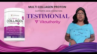 Vitauthority Collagen Protien  Testimonial  Multi Collagen Protien really works FacetsOfMarie [upl. by Lindly459]