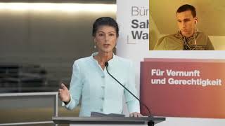 Sahra Wagenknecht über Friedrich Merz und die Verhandlungen in Thüringen [upl. by Krahling]