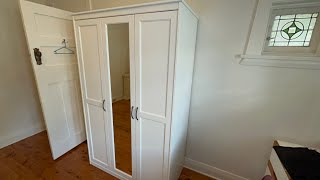 IKEA SONGESAND wardrobe with mirror door [upl. by Airretnahs255]