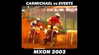 Everts vs Carmichael MXoN 2003  Epic Battle [upl. by Dougy]