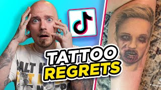 TIKTOK TATTOO REGRETS  Tattoo Critiques  Pony Lawson [upl. by Aleihs]