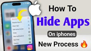 How to hide app on iphone  iphone me app hide kaise kare  Hide app in iphone 🔥 [upl. by Yank27]