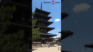 Horyuji Temple in Nara Japan It is a highspeed tour of its grounds Shorts [upl. by Oslec911]