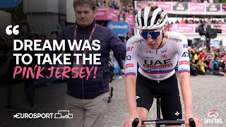 🇮🇹 Giro DItalia Stage 2 Race Reaction ft Geraint Thomas amp Tadej Pogačar  Eurosport Cycling [upl. by Rrats307]