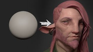 Zbrush Head Sculpt 31  Caduceus Clay [upl. by Deeyn]