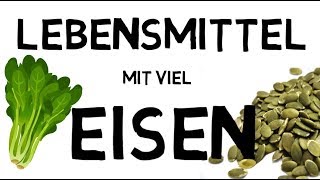 Top 7 Lebensmittel mit viel Eisen  Eisenmangel bekämpfen [upl. by Eifos152]