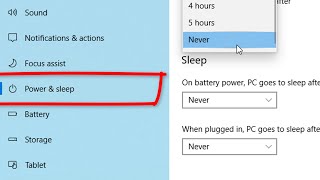 how to turn off sleep mode in windows 10 windows 11 [upl. by Eenhat]