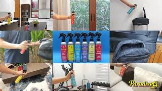 Paradise Air Spray Anywhere PARA Effectively eliminates foul odor to 99 Water based AirFreshener [upl. by Latsyrhc]